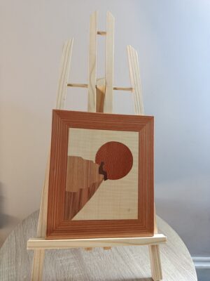 Le_penseur Tableau décoratif artisanal motif le penseur