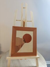 Tableau décoratif artisanal motif le penseur