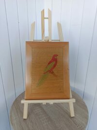 Perruche Tableau décoratif artisanal motif perruche