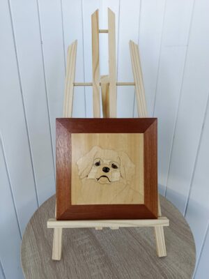 Tableau décoratif artisanal motif le chien