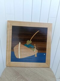 Le_grand_pêcheur Tableau décoratif artisanal motif le grand pêcheur