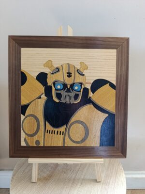 Tableau décoratif artisanal motif Bumblebee Transformers