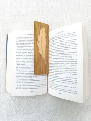 Marque pages plume