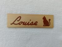 PP_chat Plaque de porte avec motif