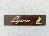 PP_renard Plaque de porte avec motif